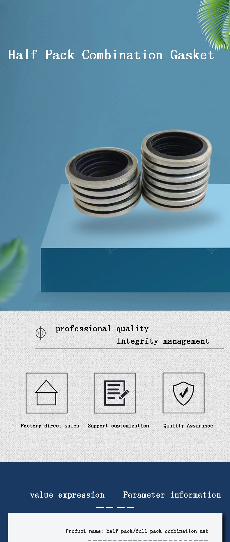 OEM Seal M12 Kohlenstoffstahl Nitrilkautschuk Dichtungsspülmaschinen 0